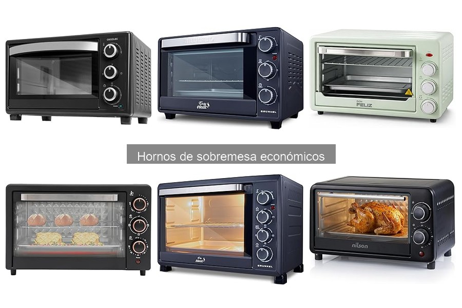 Mejores hornos de sobremesa económicos: comparativa 2023