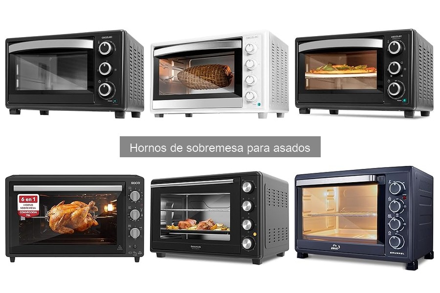 Mejores marcas de hornos de sobremesa para asados en 2023