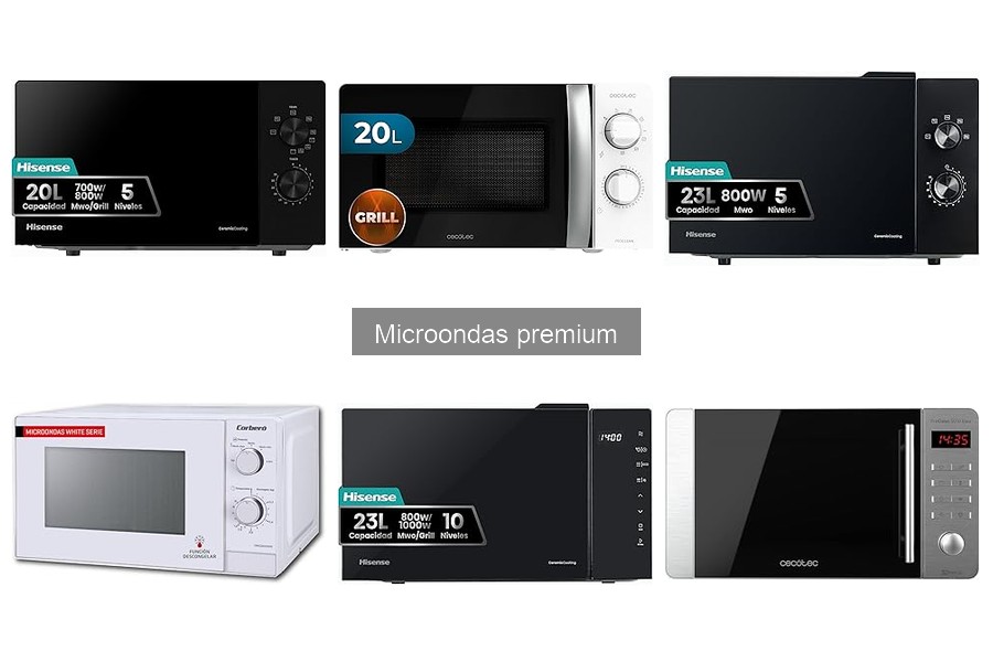 Mejores marcas de microondas premium: comparativa 2023