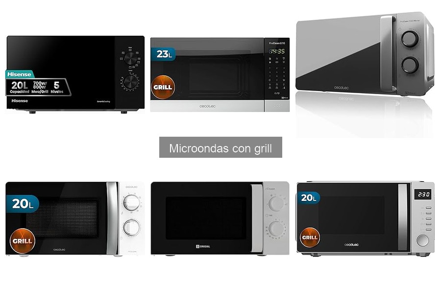 Mejores microondas con grill para familias en 2023