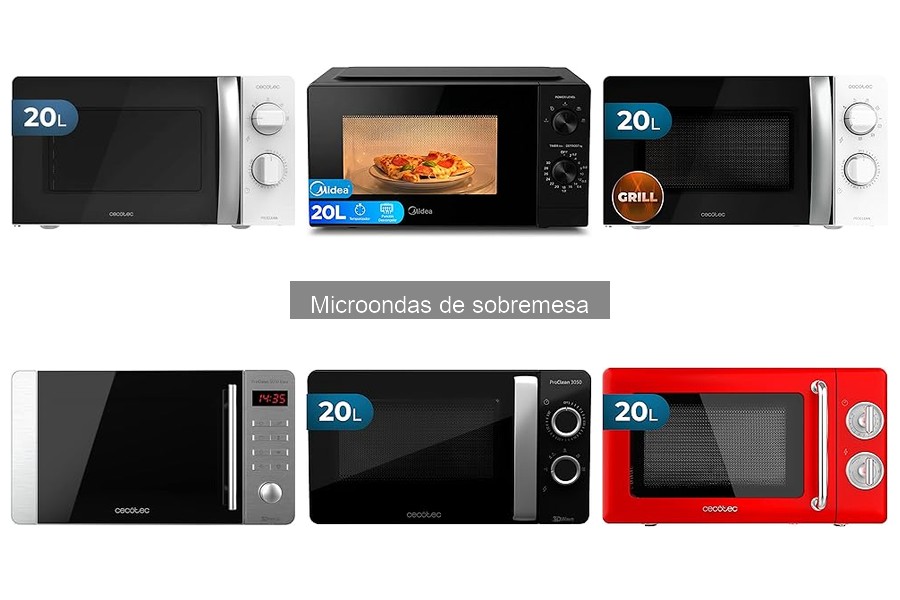 Mejores microondas de sobremesa para familias en 2023