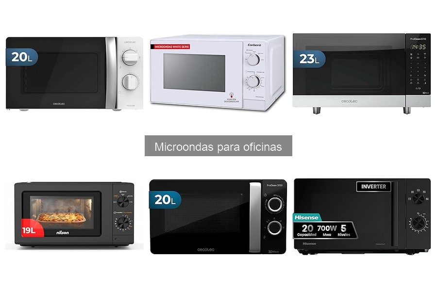 Mejores microondas para oficinas en 2023: Comparativa