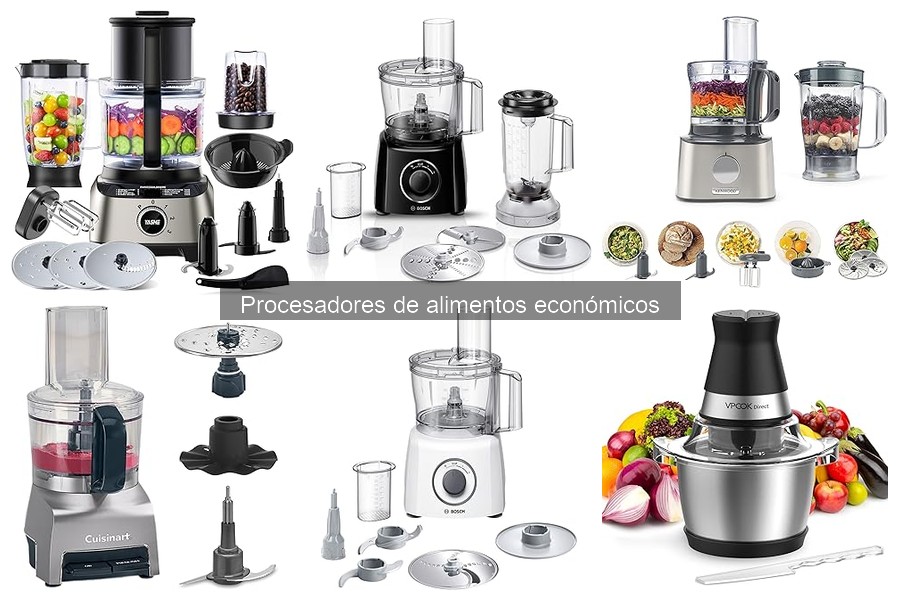 Mejores procesadores de alimentos económicos para tu cocina