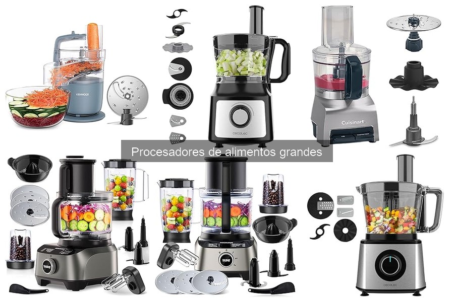 Mejores procesadores de alimentos grandes para familias numerosas