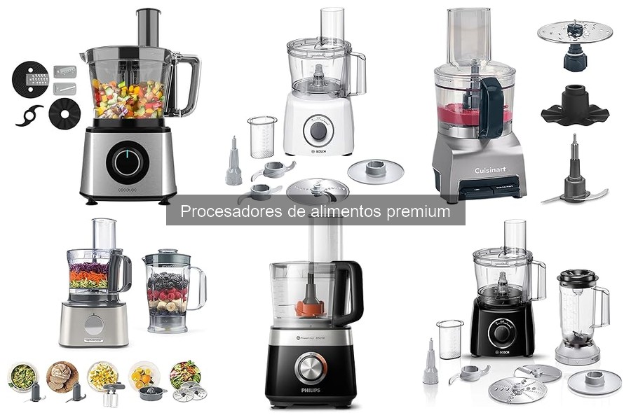 Mejores procesadores de alimentos premium para cocinas pequeñas
