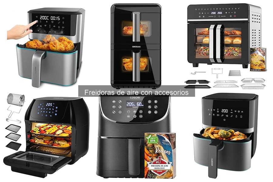 Mejores recetas para freidoras de aire con accesorios
