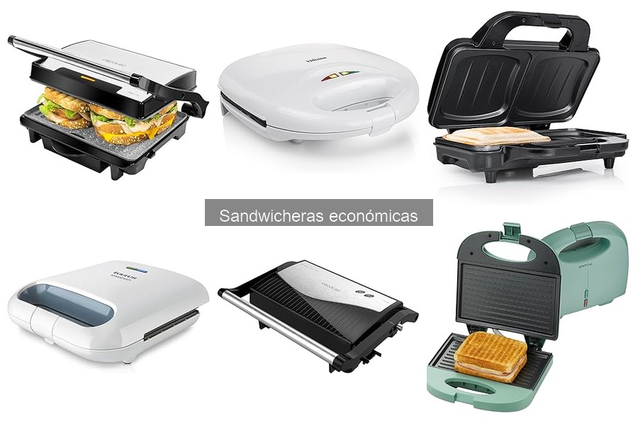 Mejores sandwicheras económicas del 2023: comparativa y reseñas