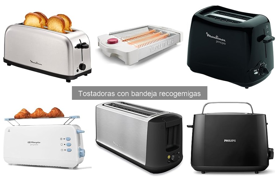 Mejores tostadoras con bandeja recogemigas para familias grandes