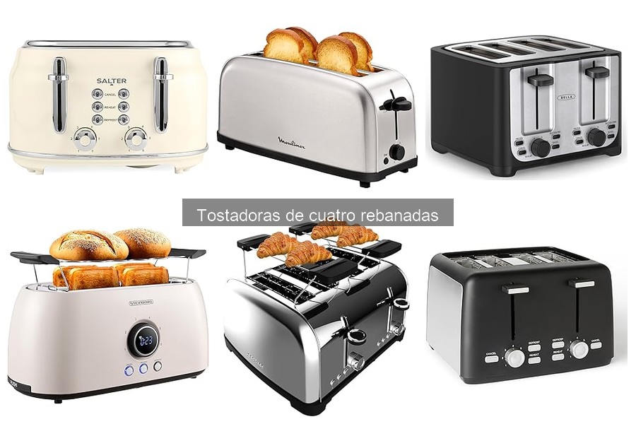 Mejores tostadoras de 4 rebanadas para familias numerosas
