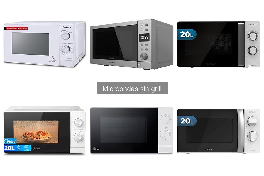 Microondas sin Grill: ¿Cuál es el más eficiente energéticamente?