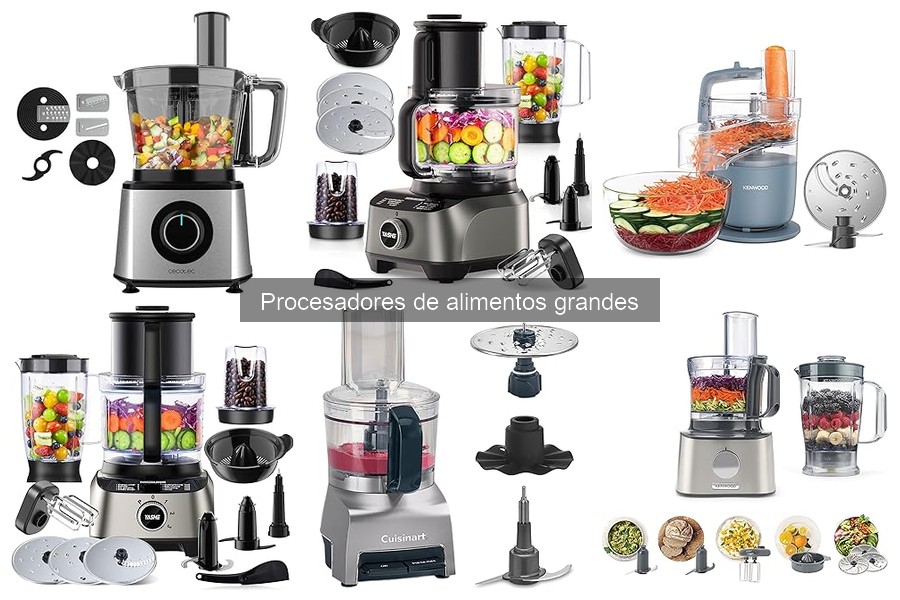 Problemas comunes con procesadores de alimentos grandes