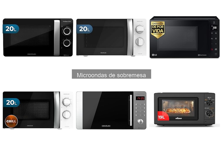 Problemas comunes en microondas de sobremesa y soluciones