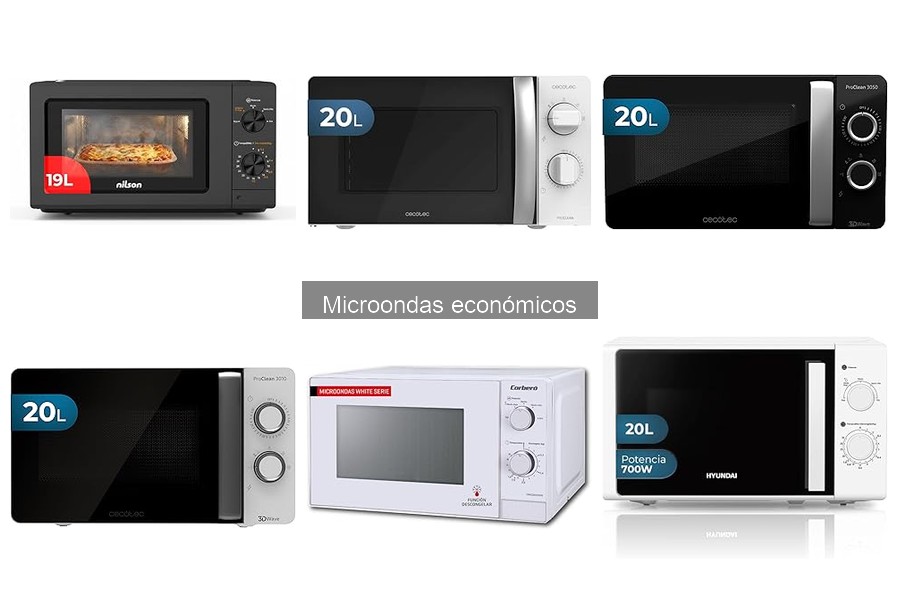 ¿Qué tamaño de microondas económico necesito? Encuentra el ideal