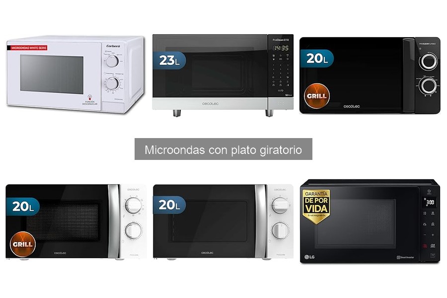 Recetas fáciles en microondas con plato giratorio