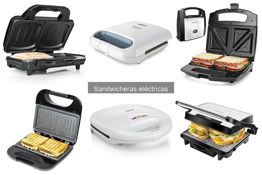 Sandwicheras eléctricas versátiles con funciones adicionales