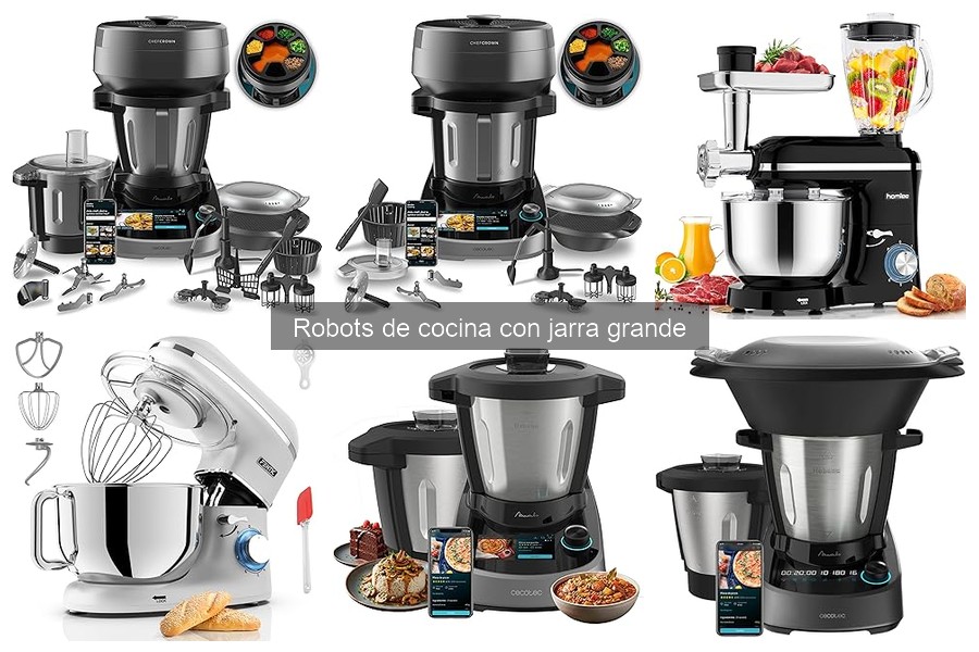¿Son adecuados los robots de cocina con jarra grande para familias?