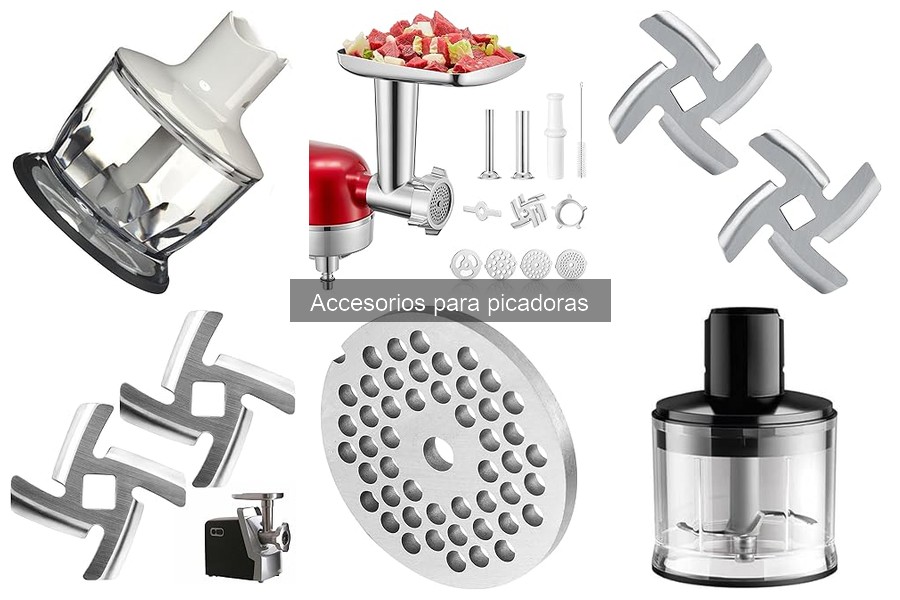 Tipos de accesorios para picadoras: guía completa