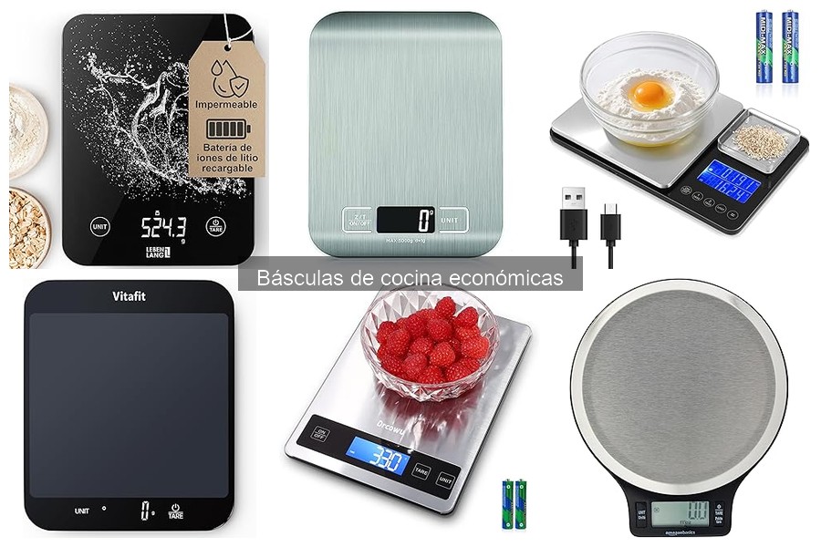 Tipos de básculas de cocina económicas: características y más