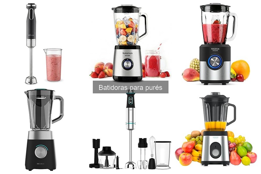 Tipos de batidoras para purés: manuales y eléctricas