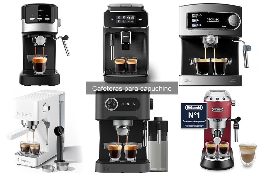 Tipos de cafeteras para capuchino: manuales, automáticas y más