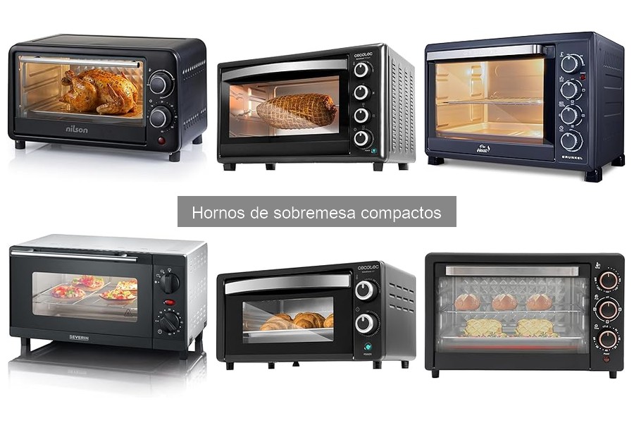 Tipos de hornos de sobremesa compactos: guía completa