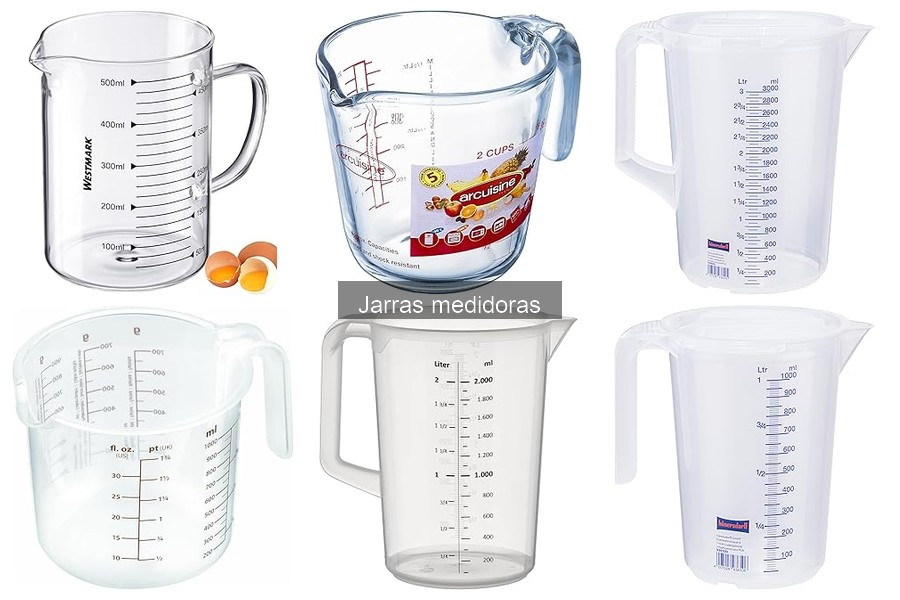 Tipos de jarras medidoras y sus usos en la cocina