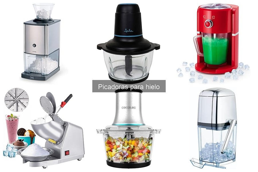 Tipos de picadoras de hielo: ¿manuales o eléctricas?