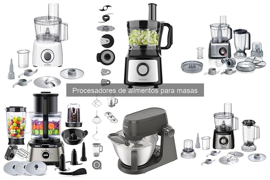 ** Tipos de procesadores de alimentos para masas: guía completa