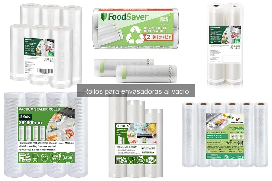 Tipos de rollos para envasadoras al vacío: guía completa