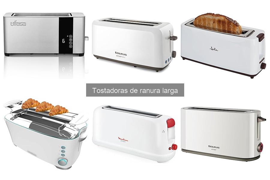 Tostadoras de ranura larga con funciones especiales