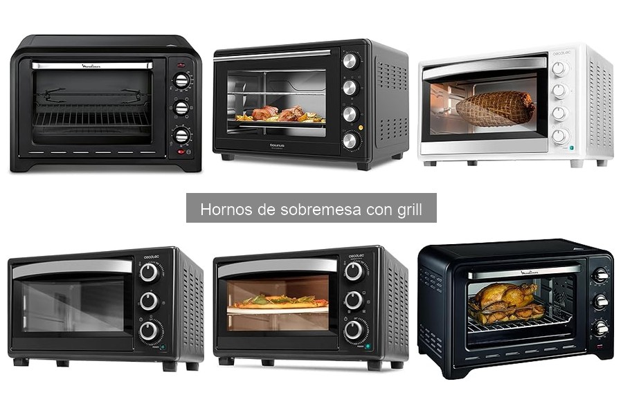 Ventajas y desventajas de hornos de sobremesa con grill