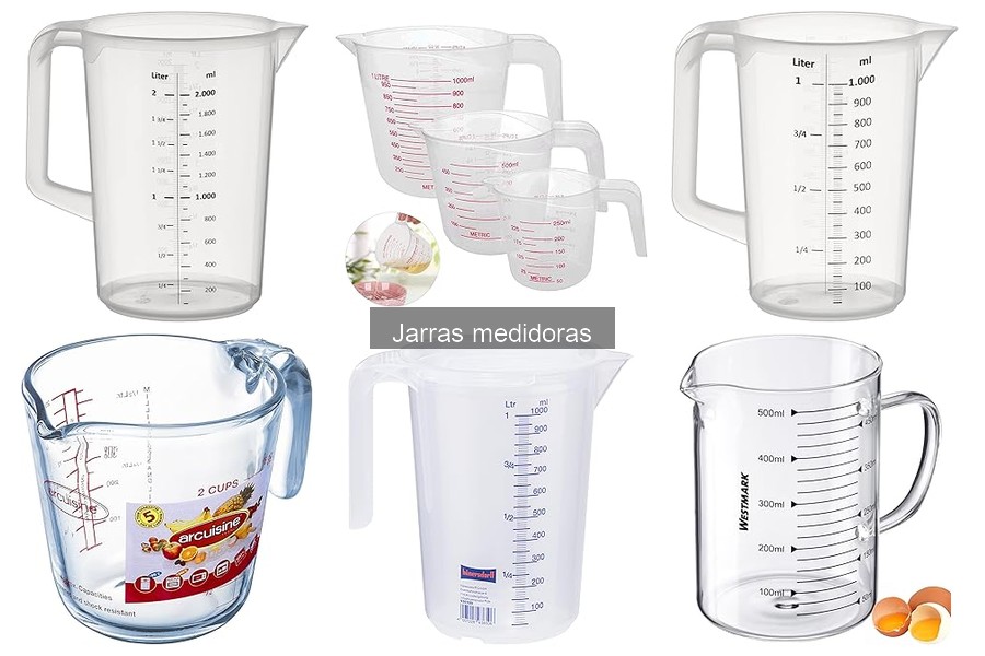 Ventajas y desventajas de jarras medidoras de plástico y vidrio