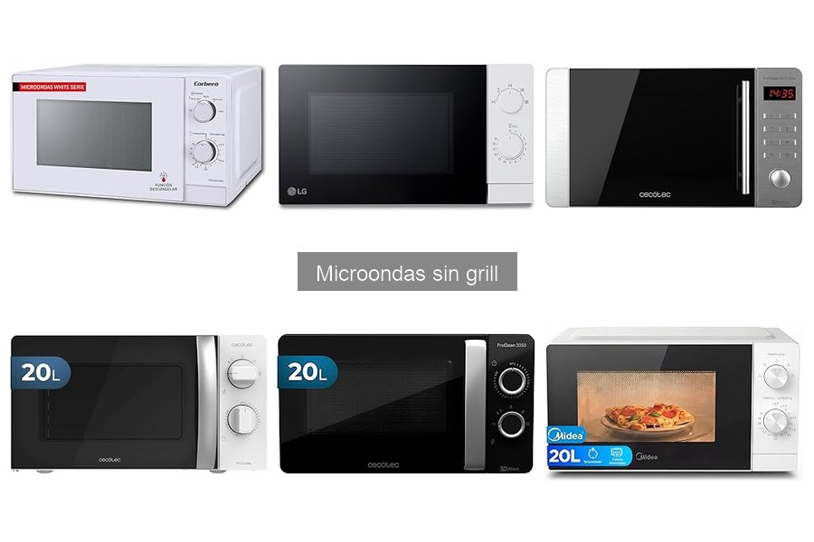 Ventajas y desventajas de los microondas sin grill